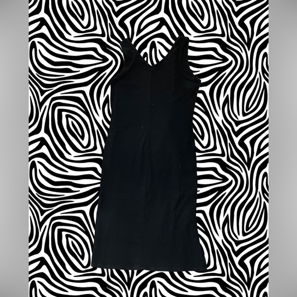 Sz XL ribbed tank dress in black - Picture 2 of 2
